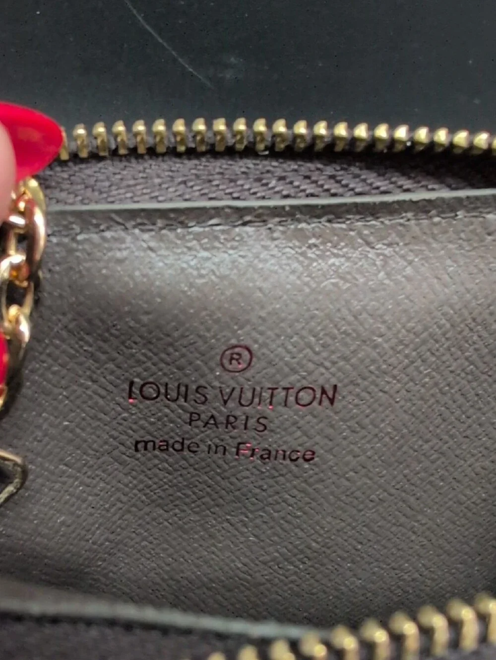 Louis Vuitton Damier Ebene Pattern Coated Canvas Card Holder Recto Verso